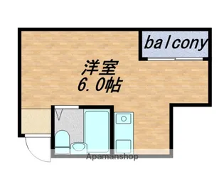 ハイツ南の風【604号室】の間取り