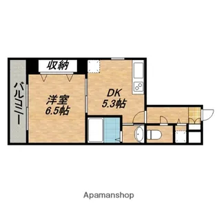 カシェット緑橋【2階】の間取り