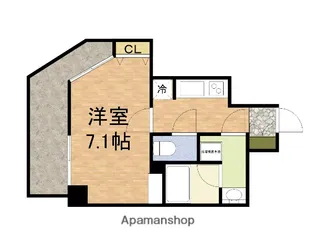 エスライズ本町東【706号室】の間取り