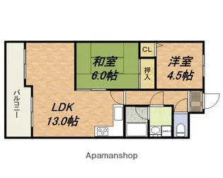 コスモレジデンス玉造【902号室】の間取り
