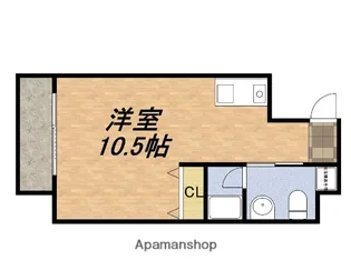 フレアコート北浜【7階】の間取り