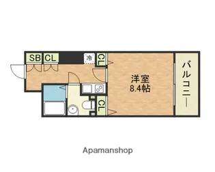 メゾン・ド・ヴィレ大阪城公園前【11階】の間取り