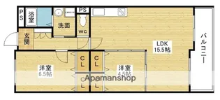 ラムール柴島【3階】の間取り