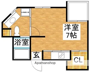 ベルグランデ新大阪【4階】の間取り