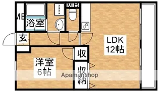 西中島東行マンション【3階】の間取り