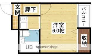 スリーデイズ新大阪【8階】の間取り