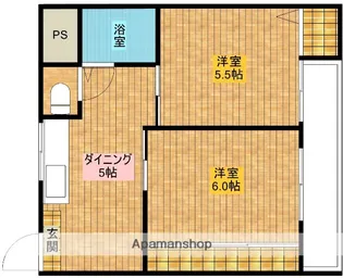 エレガンス5【4階】の間取り