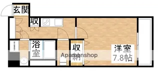 ベルヴィ江坂公園【4階】の間取り
