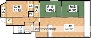 メゾンソワール【2階】の間取り