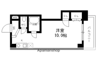 第2エンシンハイツ【5階】の間取り