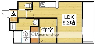 アーバンフラッツ西中島【7階】の間取り