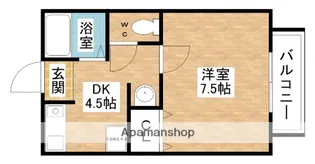 ラ・メール栄【1階】の間取り