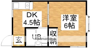 西浦マンション【5階】の間取り