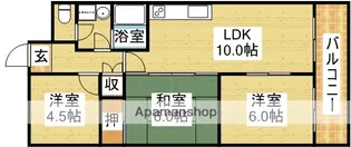 クレール辻堂【7階】の間取り