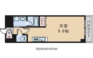 エル・セレーノ東三国【5階】の間取り