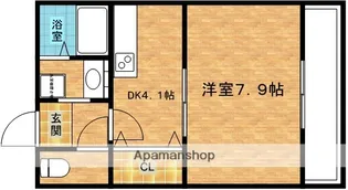 カーサスペリオーレⅠ【4階】の間取り