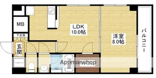 ノルデンタワー新大阪【14階】の間取り