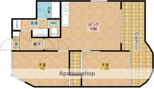 ビラ小松【4階】の間取り