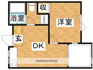 グランゼコールミツフサウス【5階】の間取り
