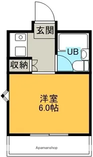 サンノゼハイツ【2階】の間取り