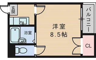 パインハイツ新大阪【1階】の間取り