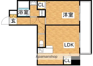 ノルデンハイム東三国ⅢA【2階】の間取り