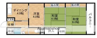 中善マンション【4階】の間取り