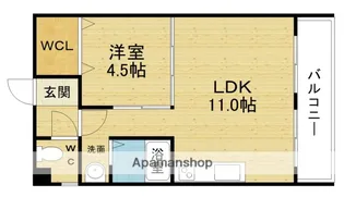 イーズマンションⅡ【5階】の間取り