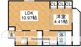 レジディア新大阪Ⅱ【3階】の間取り