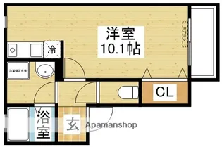 コート広芝【1階】の間取り