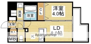 大阪府大阪市淀川区西宮原1丁目【マンション】の間取り
