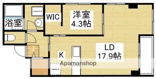 プール・トゥジュールブラン【2階】の間取り