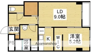 プールトゥジュールブラン【5階】の間取り