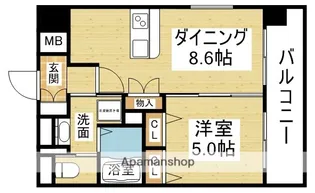 LUXE新大阪Ⅰ【2階】の間取り