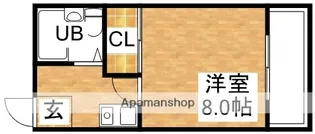 ショーエハイツ【4階】の間取り