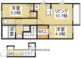 シャルマン井高野【2階】の間取り
