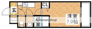 URESIDENCE新大阪【6階】の間取り