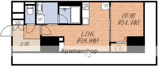 大阪府吹田市広芝町【マンション】の間取り