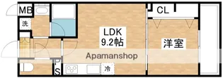 ラルシェパルク新大阪【3階】の間取り