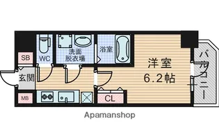 エスリード新大阪ヴェルデ【3階】の間取り