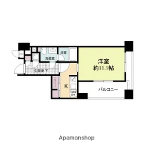 レジディア江坂【13階】の間取り