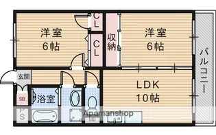 エクセレント上新ア・ライズ【3階】の間取り