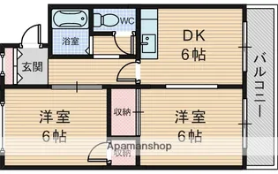 いほりコーポ【2階】の間取り