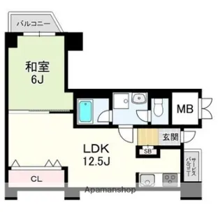 ローズコーポ新大阪第6【7階】の間取り