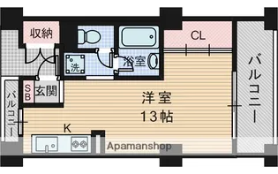 ローズコーポ新大阪第6【5階】の間取り