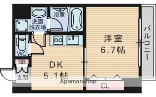 エクセル新大阪【2階】の間取り