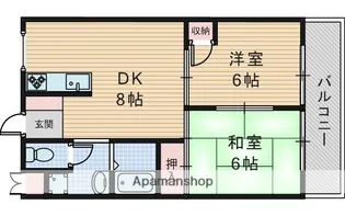 メゾンエルセビア【3階】の間取り