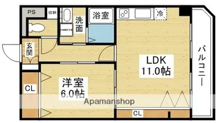 1LDKの間取り画像