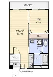 ハイツ東興【2階】の間取り
