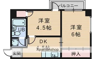 NKコーポ西中島【6階】の間取り